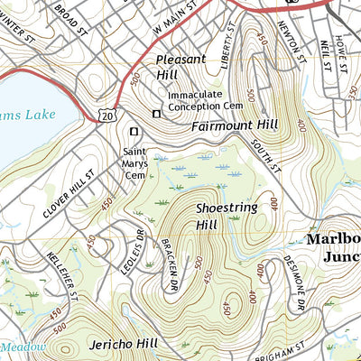 United States Geological Survey Marlborough, MA (2021, 24000-Scale) digital map