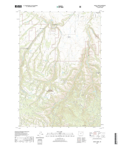United States Geological Survey Marley Creek, OR (2020, 24000-Scale) digital map