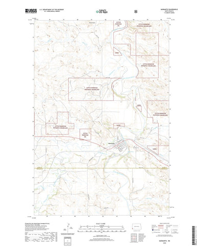 United States Geological Survey Marmarth, ND (2020, 24000-Scale) digital map