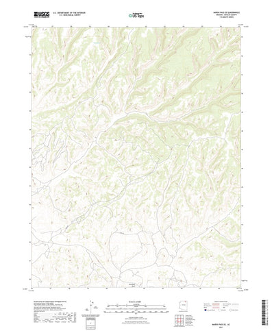 United States Geological Survey Marsh Pass SE, AZ (2021, 24000-Scale) digital map
