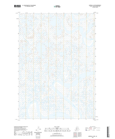 United States Geological Survey Marshall A-8 NE, AK (2020, 25000-Scale) digital map