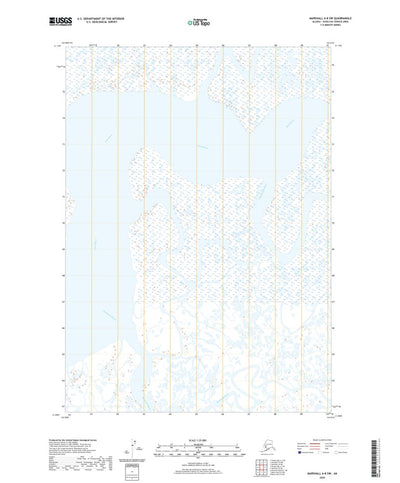 United States Geological Survey Marshall A-8 SW, AK (2020, 25000-Scale) digital map