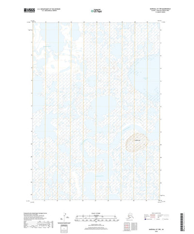 United States Geological Survey Marshall B-7 NW, AK (2020, 25000-Scale) digital map