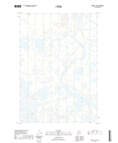 United States Geological Survey Marshall C-8 NW, AK (2020, 25000-Scale) digital map