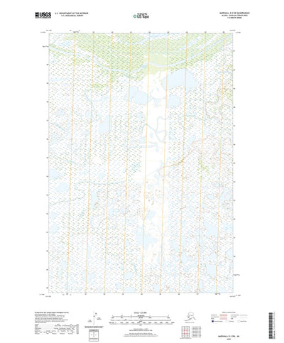 United States Geological Survey Marshall D-3 SW, AK (2020, 25000-Scale) digital map