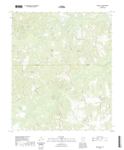 United States Geological Survey Marshall NW, TX (2022, 24000-Scale) digital map