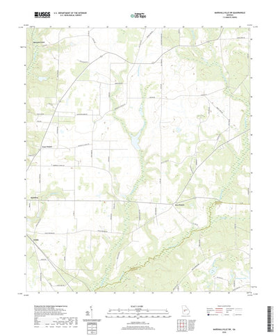 United States Geological Survey Marshallville SW, GA (2020, 24000-Scale) digital map