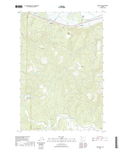 United States Geological Survey Marshland, OR (2020, 24000-Scale) digital map