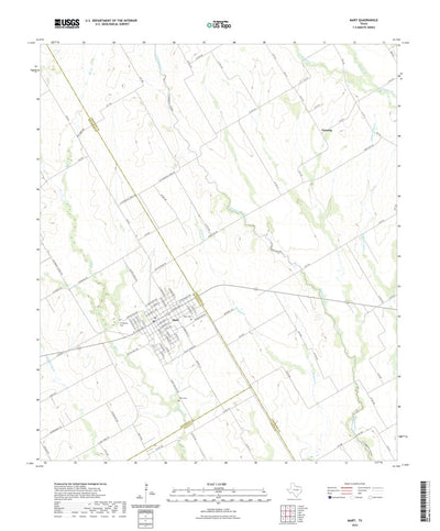 United States Geological Survey Mart, TX (2022, 24000-Scale) digital map