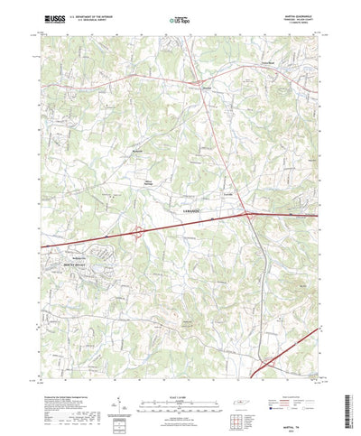United States Geological Survey Martha, TN (2022, 24000-Scale) digital map