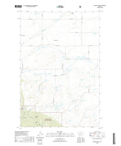 United States Geological Survey Martin Coulee, MT (2020, 24000-Scale) digital map