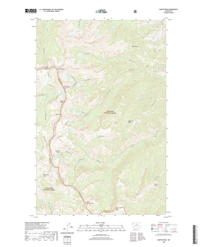 United States Geological Survey Martin Peak, WA (2020, 24000-Scale) digital map