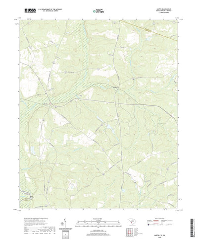 United States Geological Survey Martin, SC (2020, 24000-Scale) digital map