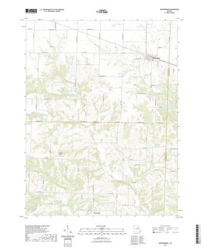 United States Geological Survey Martinsburg, MO (2021, 24000-Scale) digital map