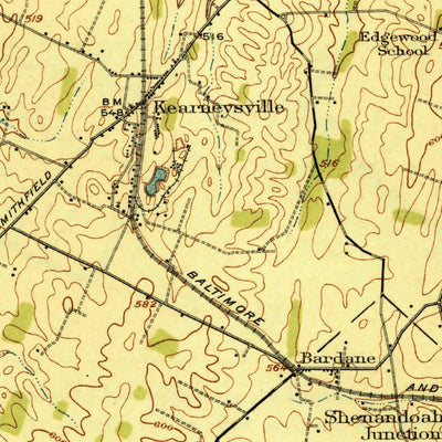 United States Geological Survey Martinsburg, WV-MD-VA (1916, 62500-Scale) digital map