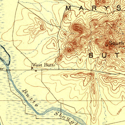 United States Geological Survey Marysville, CA (1895, 125000-Scale) digital map