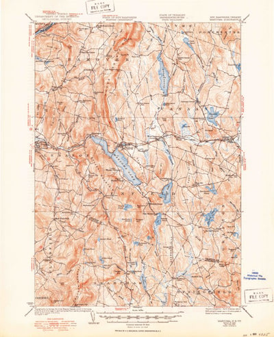 United States Geological Survey Mascoma, NH-VT (1932, 62500-Scale) digital map