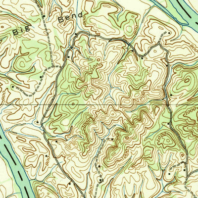 United States Geological Survey Mascot, TN (1938, 24000-Scale) digital map
