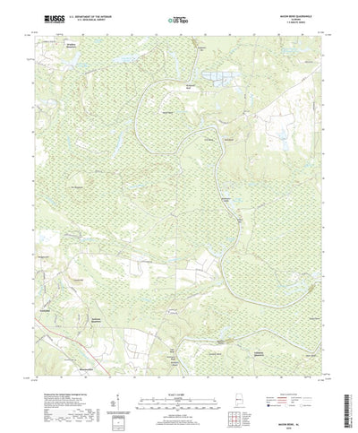 United States Geological Survey Mason Bend, AL (2020, 24000-Scale) digital map