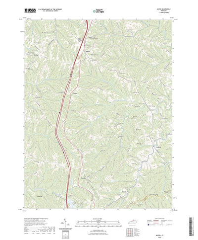 United States Geological Survey Mason, KY (2022, 24000-Scale) digital map
