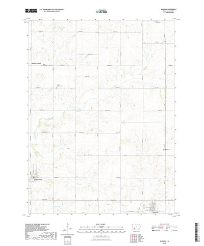 United States Geological Survey Massena, IA (2022, 24000-Scale) digital map