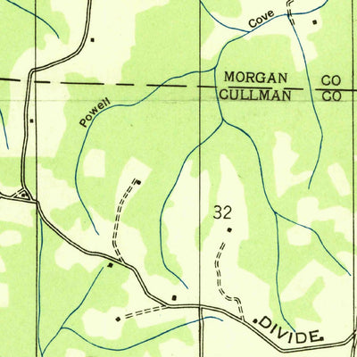 United States Geological Survey Massey, AL (1936, 24000-Scale) digital map