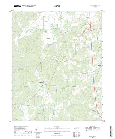 United States Geological Survey Masseyville, TN (2022, 24000-Scale) digital map