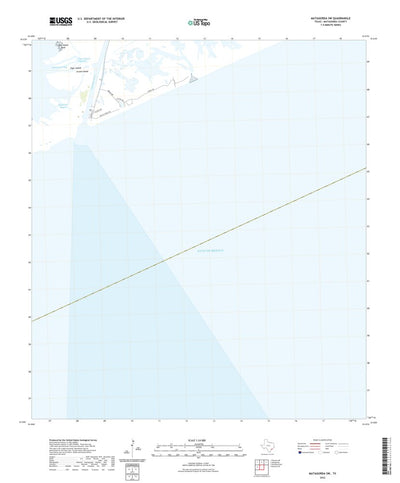United States Geological Survey Matagorda SW, TX (2022, 24000-Scale) digital map