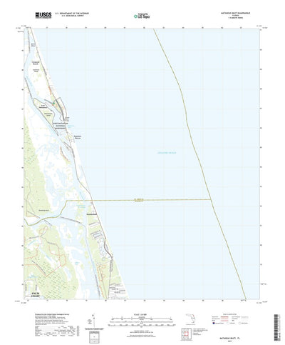 United States Geological Survey Matanzas Inlet, FL (2021, 24000-Scale) digital map