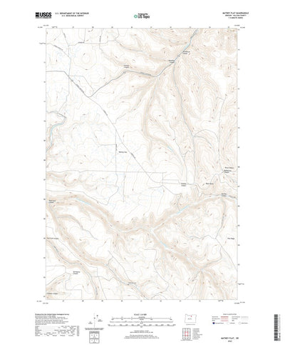 United States Geological Survey Matney Flat, OR (2020, 24000-Scale) digital map