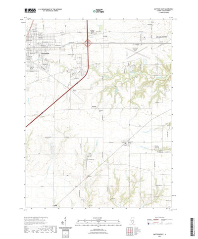 United States Geological Survey Mattoon East, IL (2021, 24000-Scale) digital map