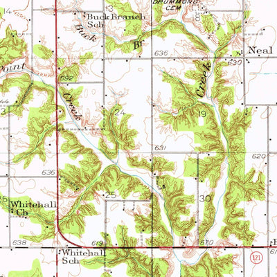 United States Geological Survey Mattoon, IL (1934, 62500-Scale) digital map