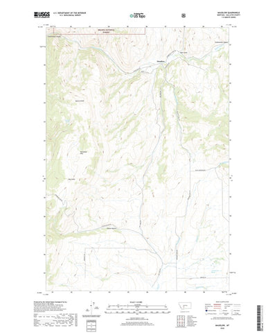 United States Geological Survey Maudlow, MT (2020, 24000-Scale) digital map