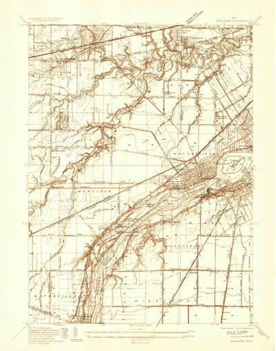 United States Geological Survey Maumee, OH (1935, 24000-Scale) digital map