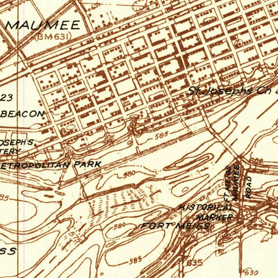 United States Geological Survey Maumee, OH (1935, 24000-Scale) digital map