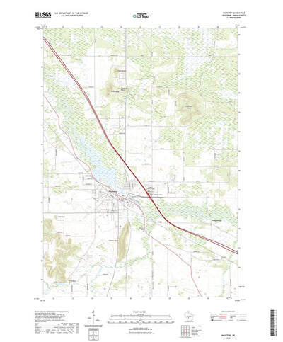 United States Geological Survey Mauston, WI (2022, 24000-Scale) digital map