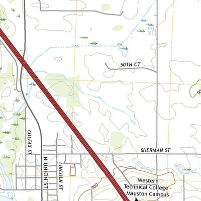 United States Geological Survey Mauston, WI (2022, 24000-Scale) digital map