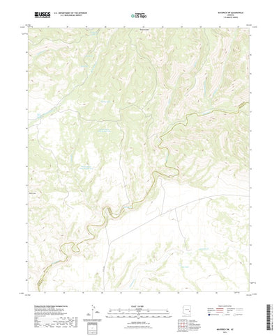 United States Geological Survey Maverick SW, AZ (2021, 24000-Scale) digital map