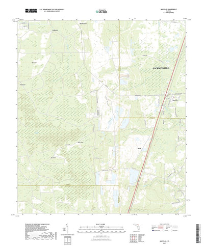 United States Geological Survey Maxville, FL (2021, 24000-Scale) digital map