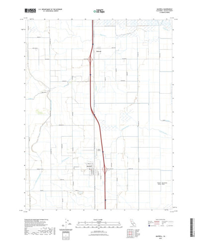 United States Geological Survey Maxwell, CA (2022, 24000-Scale) digital map