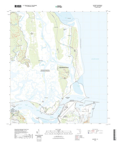 United States Geological Survey Mayport, FL (2021, 24000-Scale) digital map