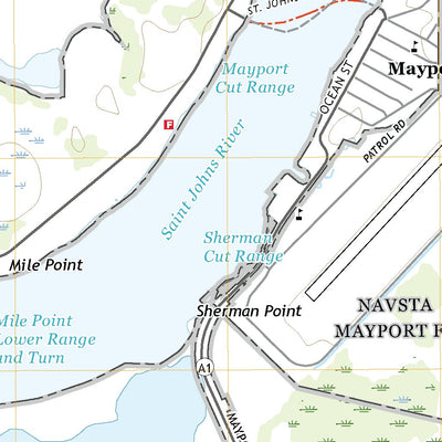 United States Geological Survey Mayport, FL (2021, 24000-Scale) digital map