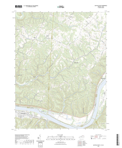 United States Geological Survey Maysville East, KY (2022, 24000-Scale) digital map