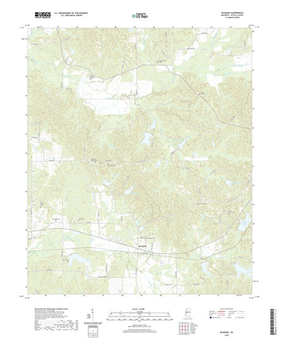United States Geological Survey McAdams, MS (2020, 24000-Scale) digital map