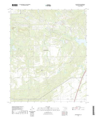 United States Geological Survey McAlester SW, OK (2022, 24000-Scale) digital map