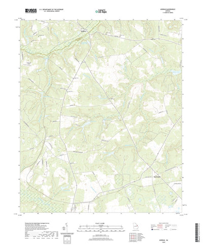 United States Geological Survey McBean, GA (2020, 24000-Scale) digital map