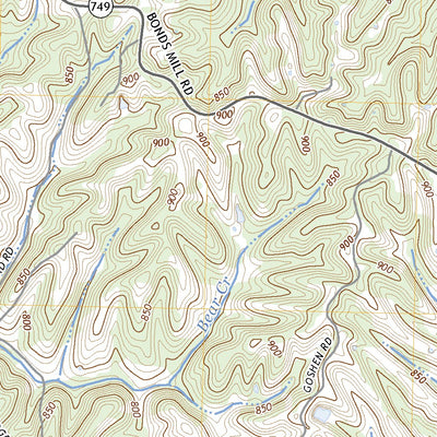 United States Geological Survey McBrayer, KY (2022, 24000-Scale) digital map