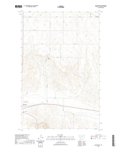 United States Geological Survey McCabe West, MT (2020, 24000-Scale) digital map