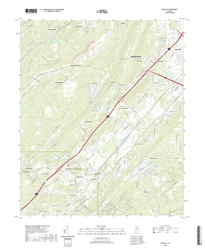 United States Geological Survey McCalla, AL (2020, 24000-Scale) digital map