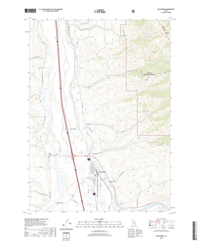 United States Geological Survey McCammon, ID (2020, 24000-Scale) digital map